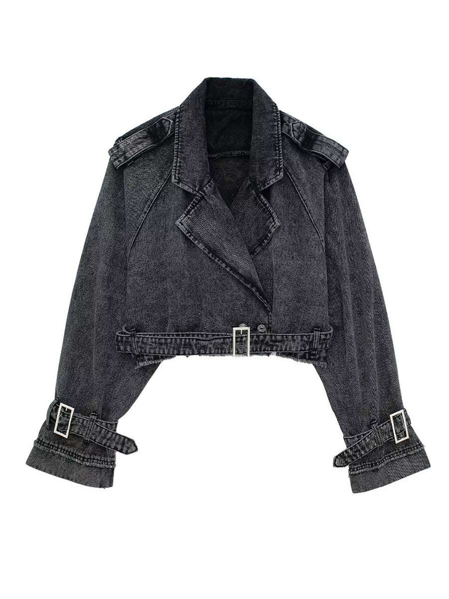 Women'S Denim Jacket For Autumn Fashionistas With A Flawless Fall Look