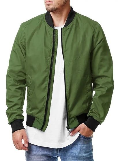 New Military Jacket Men's Slim Bomber Jacket Spring Autumn R Men Outerwear Ma-1 image 2