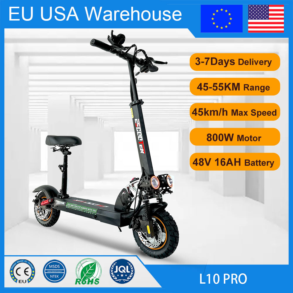 7 Days Delivery 800W Powerful Electric Kick Scooter Anti-skid Off Road Tire 45K image 1
