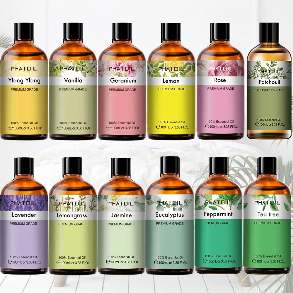 3.4OZ 100ML Lemongrass Aromatic Essential Oil Natural Mint Citronella Tea Tree image 4