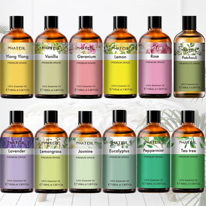 3.4OZ 100ML Lemongrass Aromatic Essential Oil Natural Mint Citronella Tea Tree image 4