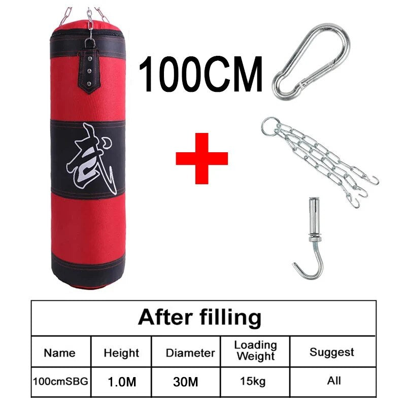 Punch Sandbag Durable Hanging Hollow Sandbag Boxing Heavy Punch Bag With Metal  image 14