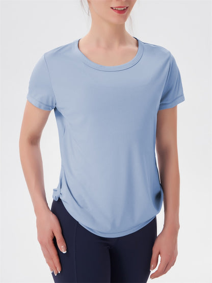 Tops For Women's 2023 Loose Yoga Shirt Women's Clothing Short Sleeve Running T-Shi