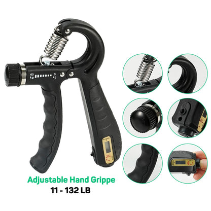 265 Lbs Digital Hand Dynamometer Grips Strength Trainer Electronic Tester Meter image 1