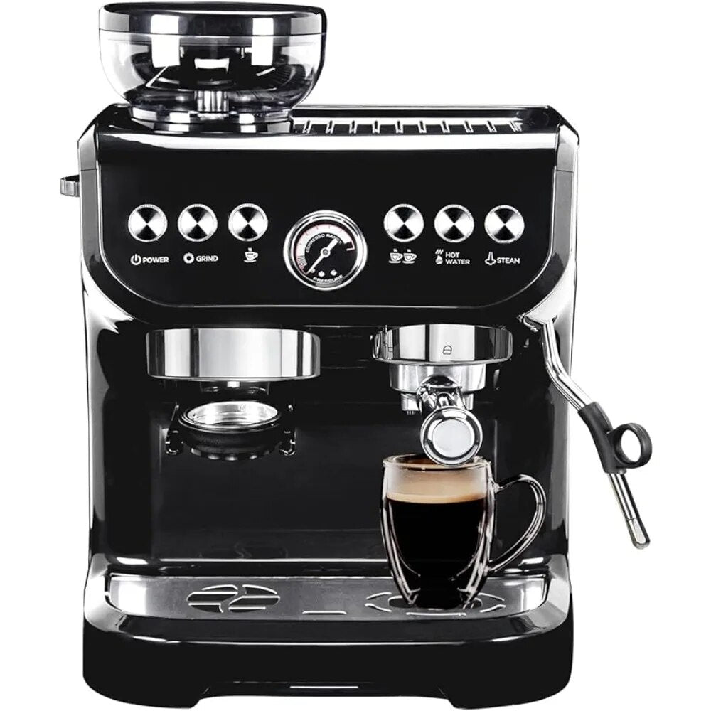 2023 New MIROX Espresso Coffee Maker Machine with Grinder, Combo Coffee Latte M
