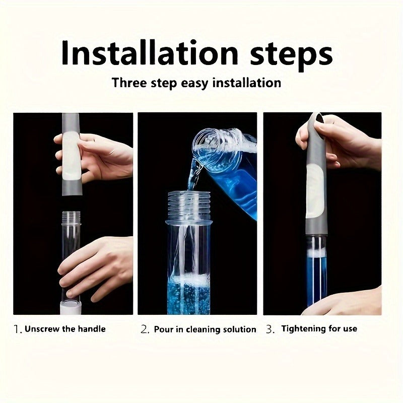 Rechargeable Power Scrubber with Adjustable Long Handle and 6 Replaceable Brush image 2