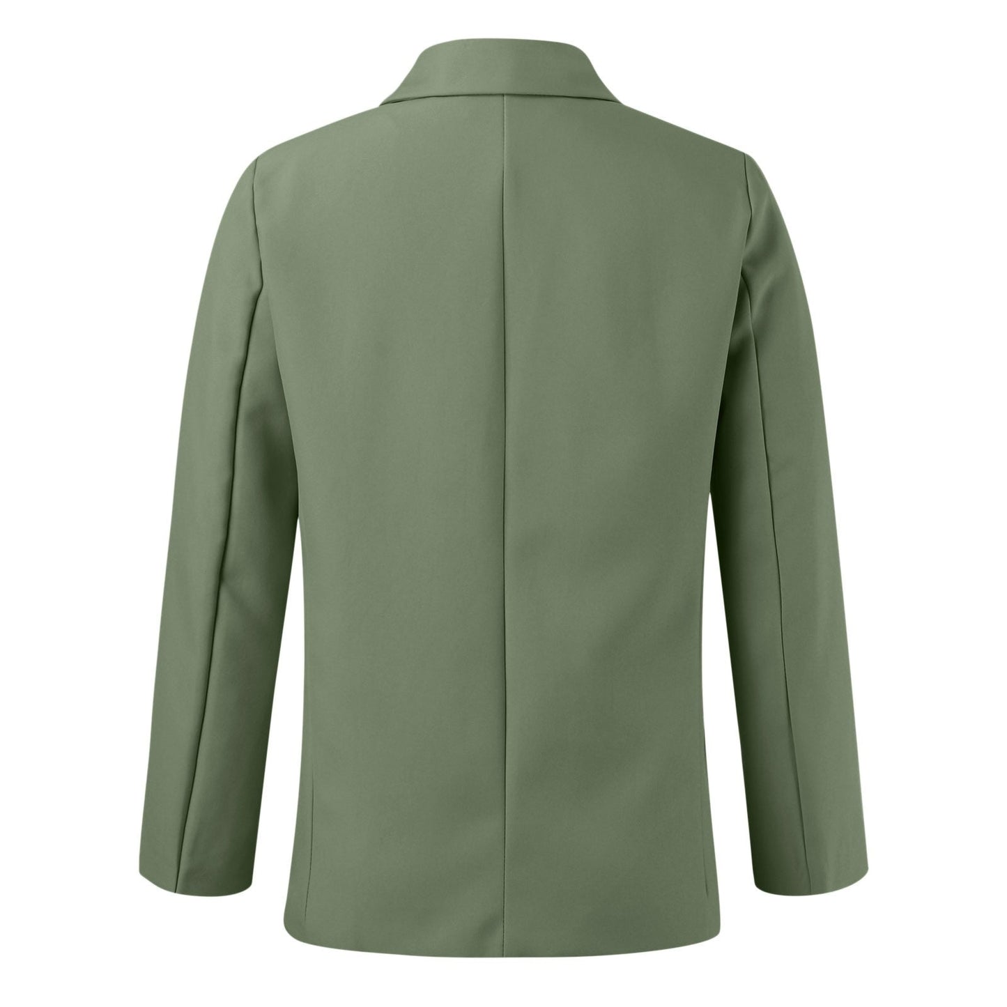 Office Business Women'suit Jacket  Solid Long Sleeve Lapel One Button
