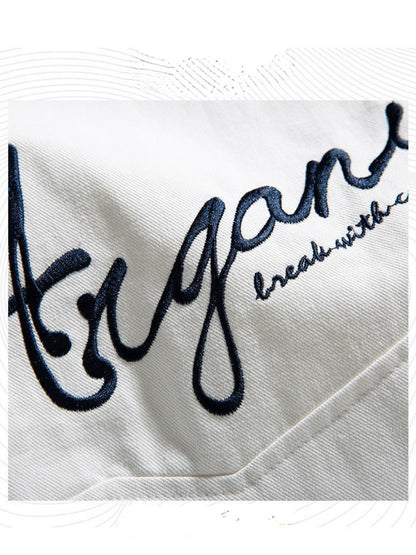 Vintage Y2k Letter Embroidered Jacket Coat Men's Street Trend Wild Pilot Baseba image 5