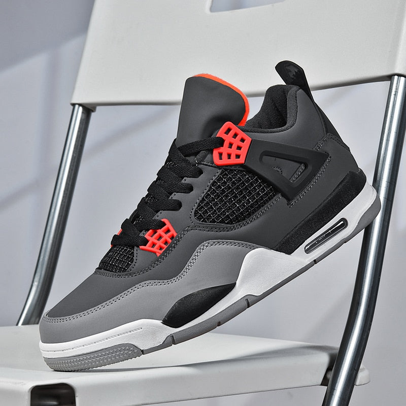 Men's Basketball Shoes Fitness Training White Sneakers Breathable Anti Slip Out image 5