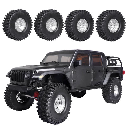 HobbyPark 4.72 " 1.9 Crawler Tires and 1.9 Beadlock Wheels Set for Axial SCX image 4