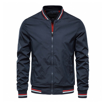Spring Summer Jacket Men Black Casual Slim Fit Baseball Men Jackets New