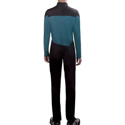 Star Jumpsuit  rek The Next Generation Cosplay Costume Blue Halloween Uniform F image 2