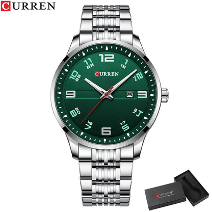 CURREN Business Men Luxury Watches Stainless Steel Quartz Wrsitwatches Male Aut image 7