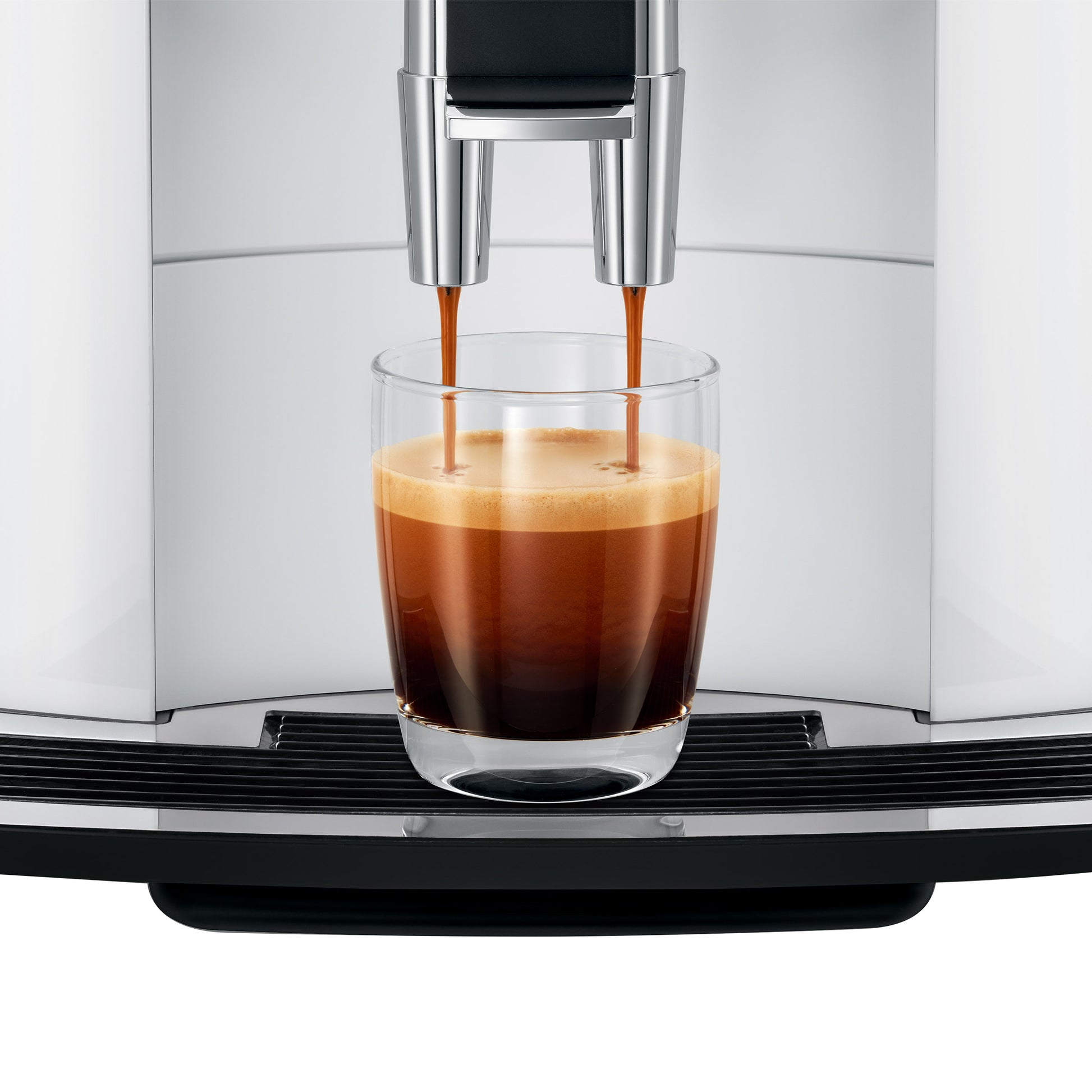 JURA E6 Automatic Coffee Machine, Piano White image 4