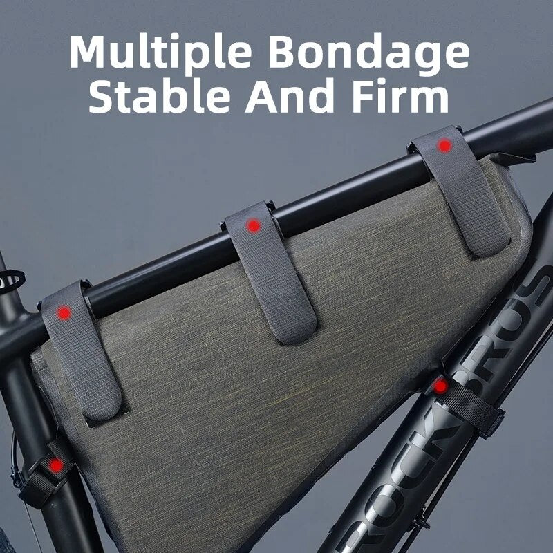 ROCKBROS Rainproof Bike Bag Large Capacity MTB Road Frame Bag Triangle Pouch Wa image 8