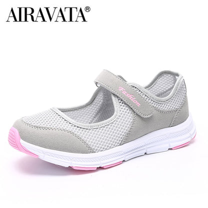 Women Casual Shoes Mesh Breathable Sneakers Fashion Flat Loafers Size 35-42 image 1