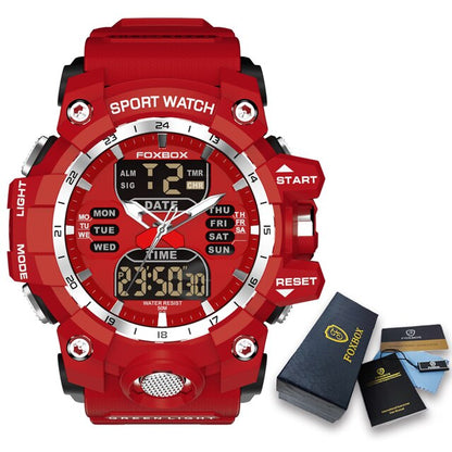 New Men Watch Dual Time LED Digital Watch for Men Waterproof Chronograph Quartz image 3