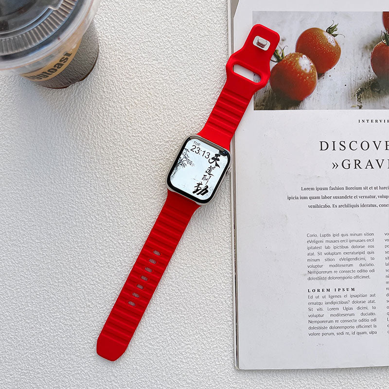 Silicone Strap For Apple Watch Ultra band 49mm Series 8 7 45MM 41MM 44MM 40MM R image 5