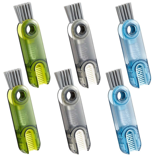 3/6PC Multifunctional 3 In 1 Cup Cleaning Brushes Rotatable Cup Mouth Brush Bot