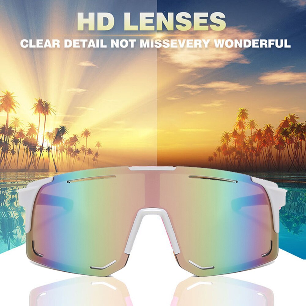 Polarized Cycling Sunglasses UV Protection Windproof Glasses For Men Women Pola image 6