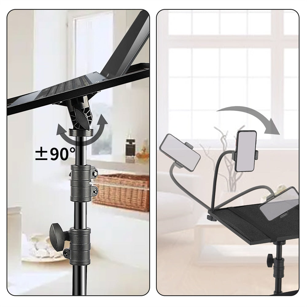 Projector Floor Tripod 90/125cm Stand Laptop Tripod Adjustable Height Mixer Sta image 6
