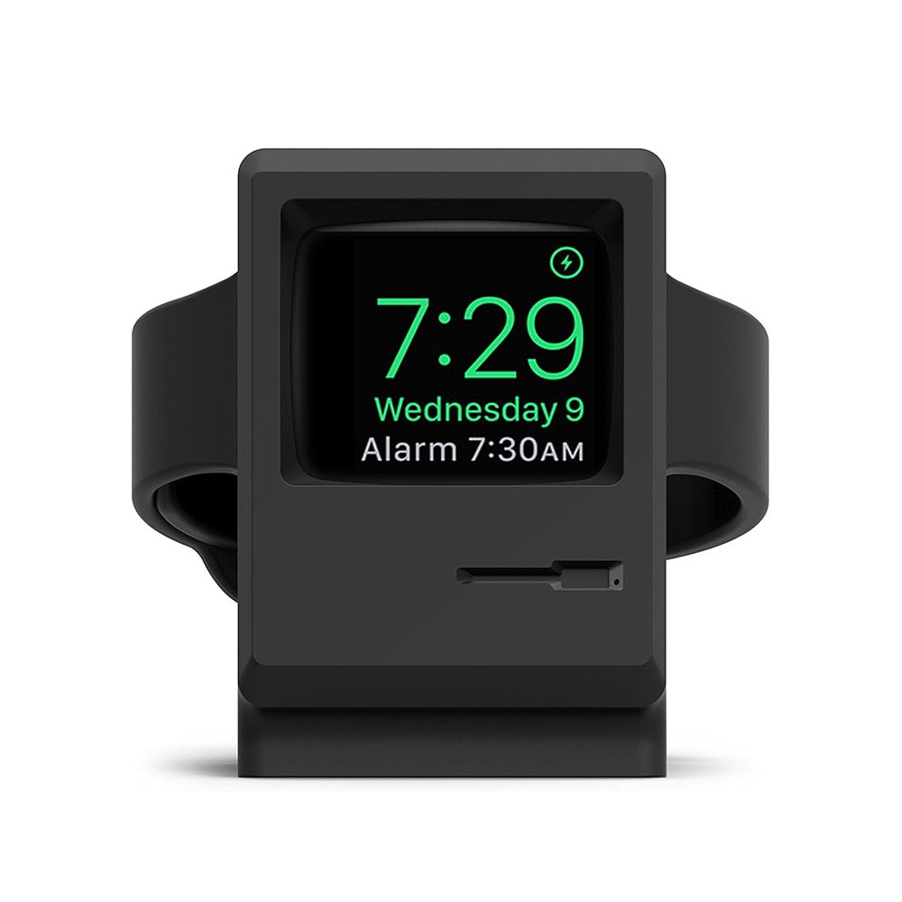 Silicone Charger Stand For Apple Watch 7 6 5 4 iWatch 3 2 1 Charging Dock Holde image 2