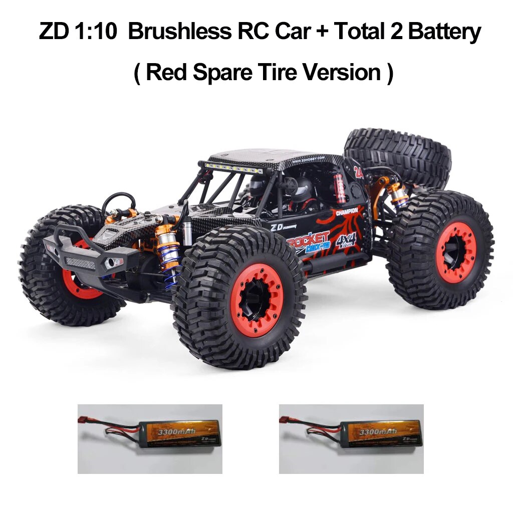 80km/h ZD Racing DBX 10 1/10 4WD RC Car 2.4G Remote Control Car Brushless Motor