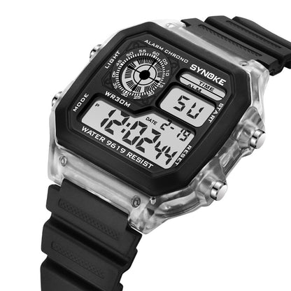 SYNOKE Digital Watches Men Sports Luminous Multifunction Waterproof Chrono Wris image 7