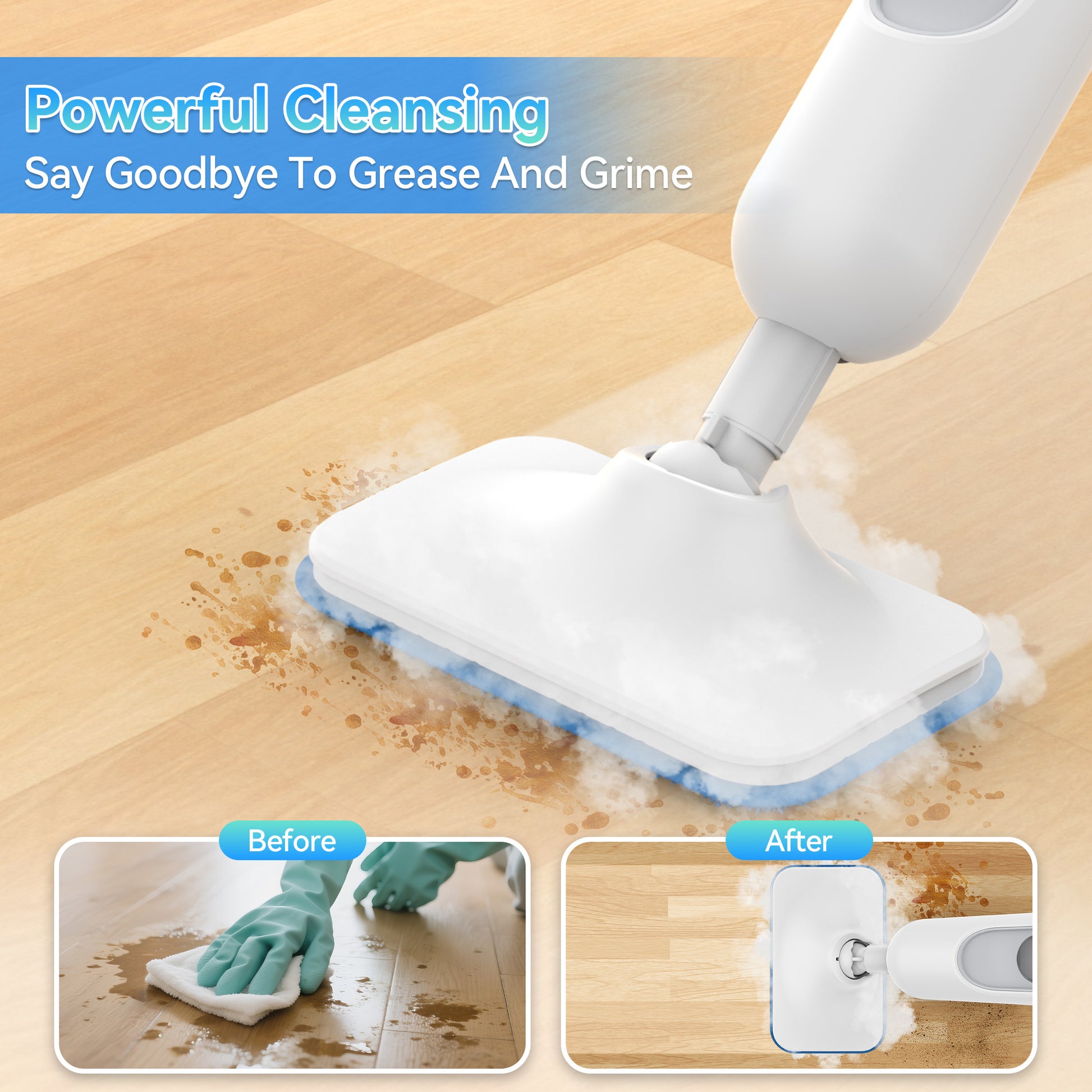 Powerful Steam Mop High Temperature Cleaning Detachable Handheld Steam Cleaners image 3