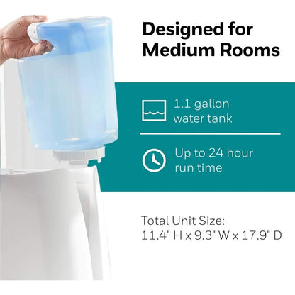 2023 New Honeywell Cool Moisture Humidifier, Medium Room, 1 Gallon Tank, Invisi image 6