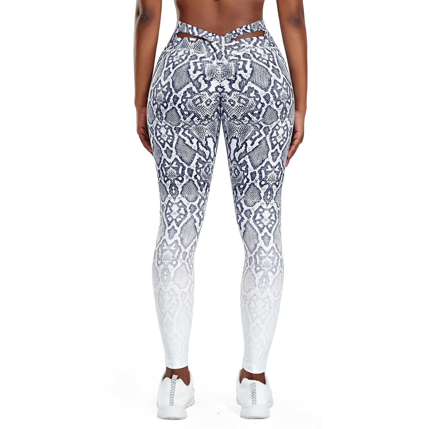 Gradient Print Yoga Pants Sport Leggings Women Fashion High Waist Push Up Woman image 1