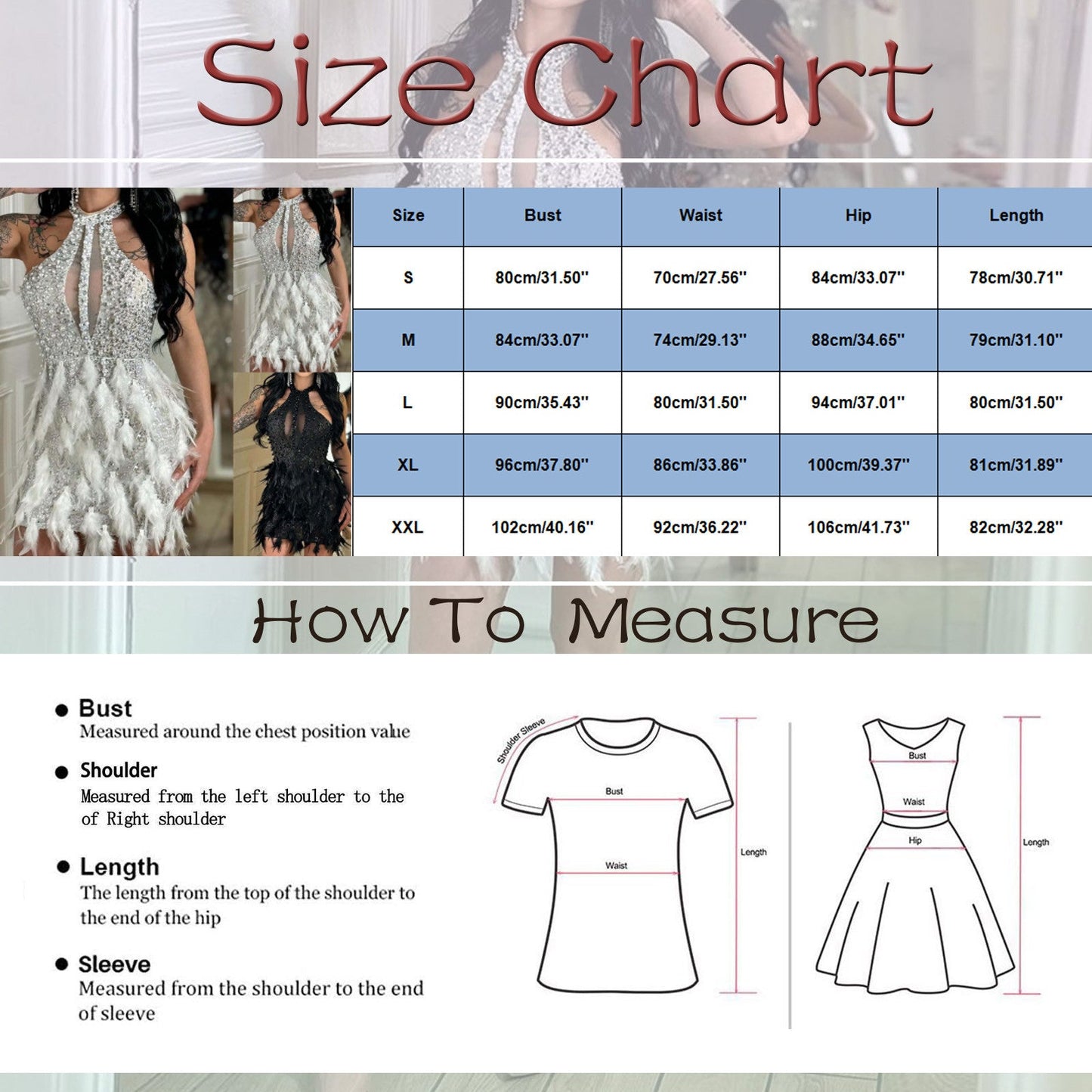 Women Fashion Hollow Out Bodycon Feather Dress Cocktail Party Dresses Wh