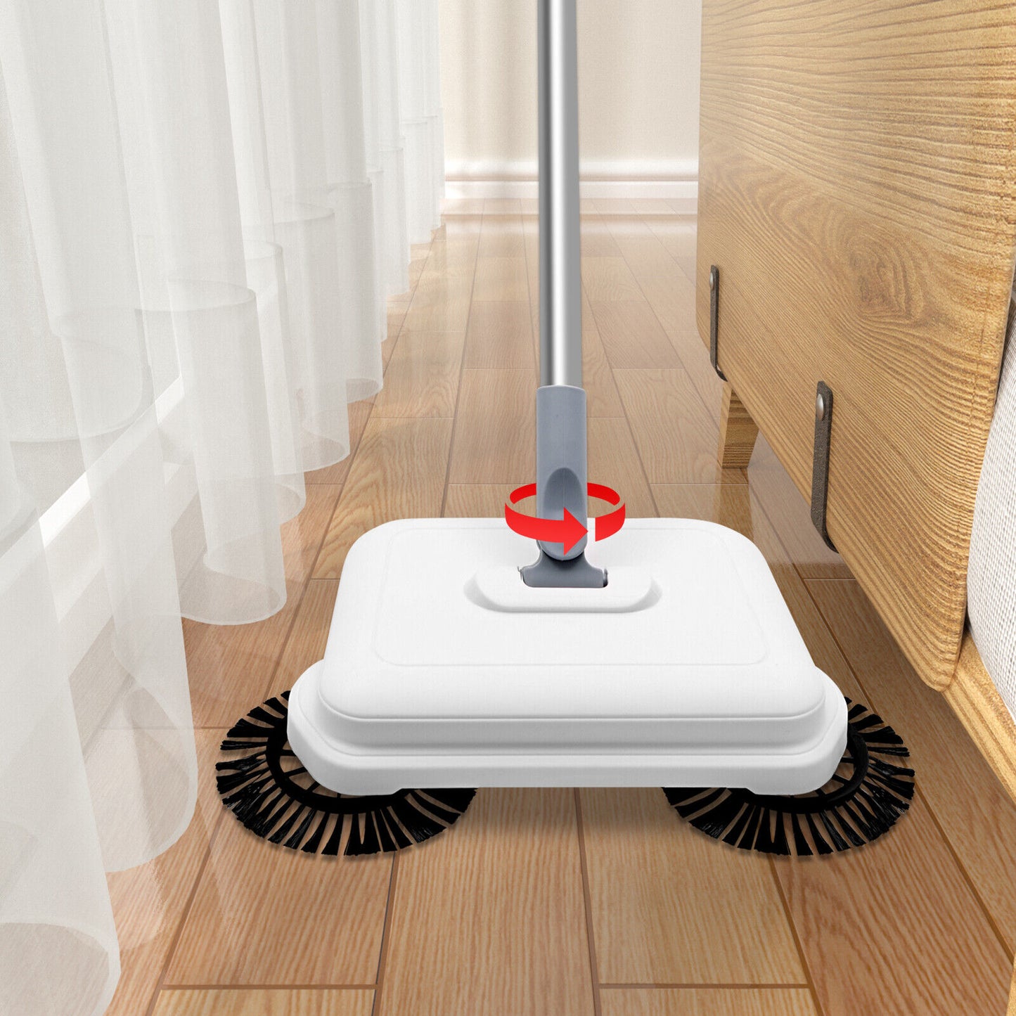 Modern Hand Push Floor Sweeping Machine Efficient Carpet Hard Surface Cleaning  image 1