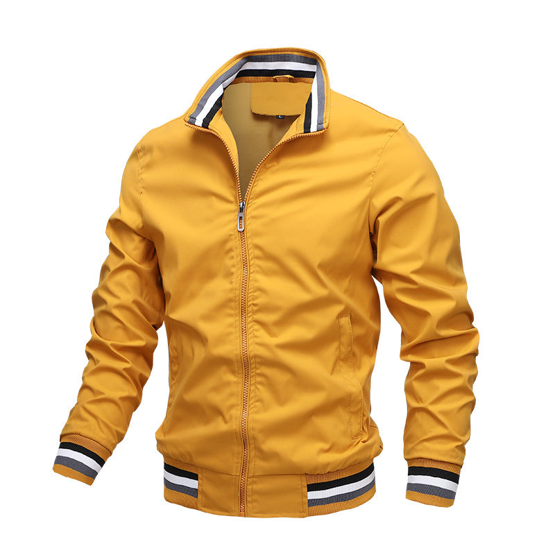 Fashion Men's Windbreak Bomber Jacket Spring Summer Man Casual Outdoors Portswe