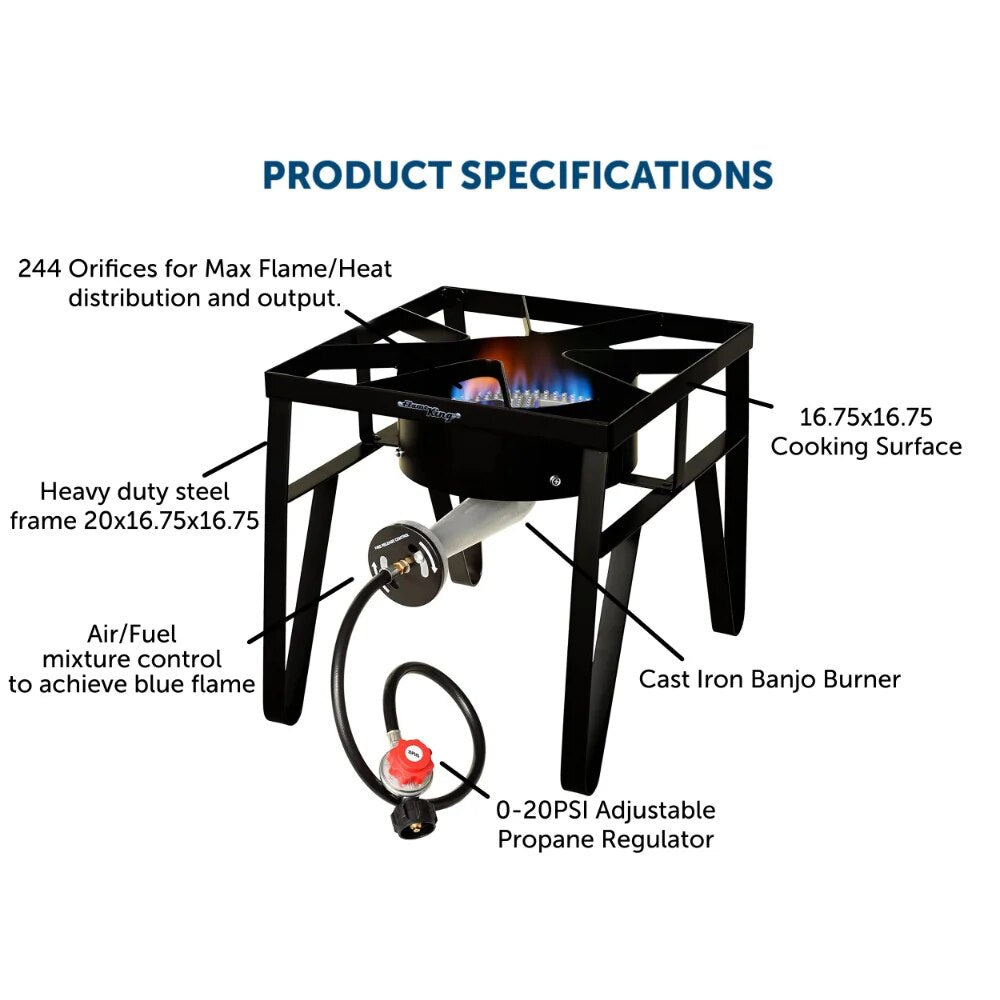 DCLOUD Propane Outdoor Stove Portable Easy To Configure and Use High-Power Dura