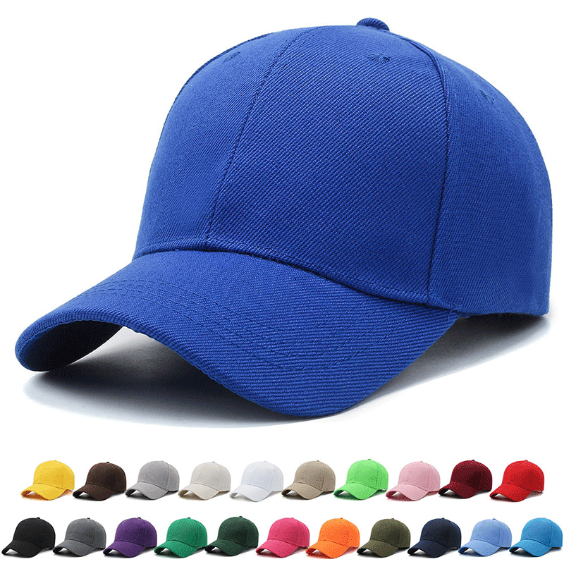 Unisex Cap Casual Plain Baseball Cap Adjustable Snapback Hats For Women Men Hip image 1