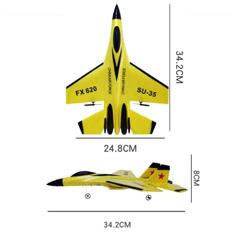 RC Remote SU-35 FX-620 Radio Control Airplane 2.4G Remote Control Fighter Plane image 10