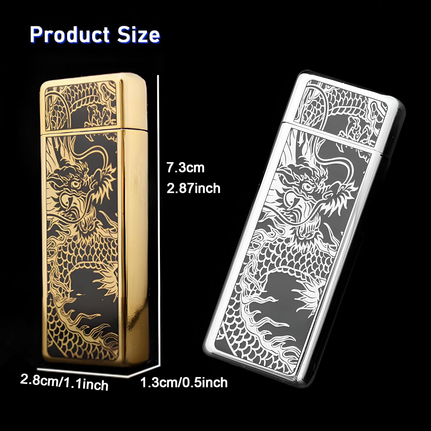 2-Pack Windproof Jet Flame Torch Lighter | Refillable Butane Cigarette Lighter, Zinc Alloy