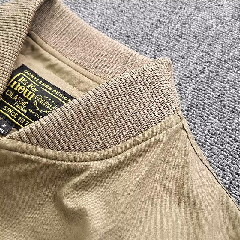 Military Bomber Jackets Men Spring Autumn Casual Multi-pocket Pilot Windbreaker image 7