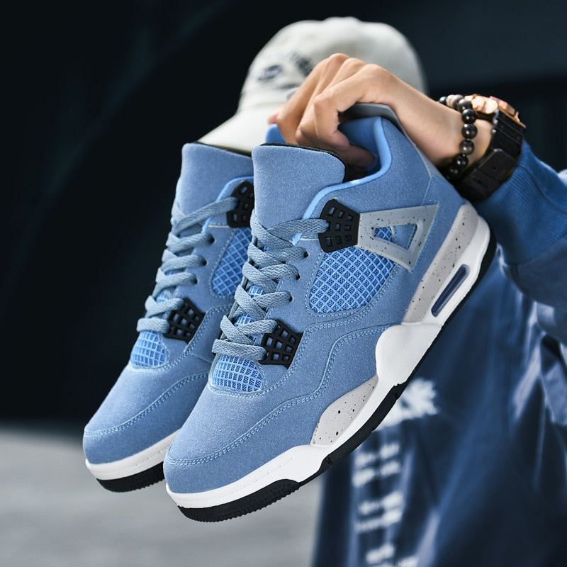 Men's Basketball Shoes Fitness Training White Sneakers Breathable Anti Slip Out image 11