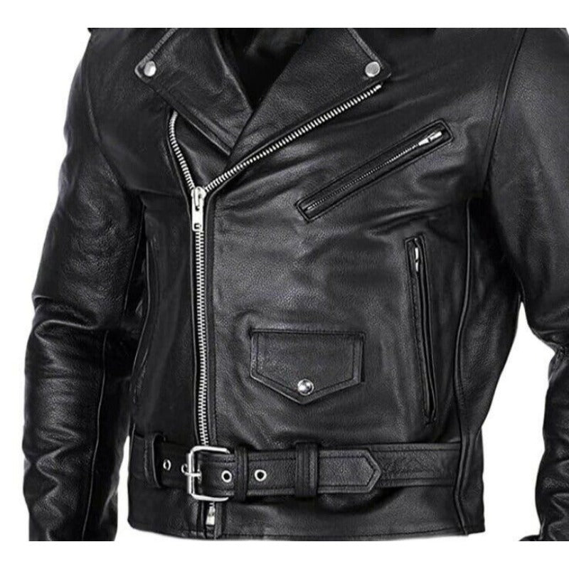 2024 New European and American  Models European Size Motorcycle Men's Leathe image 6