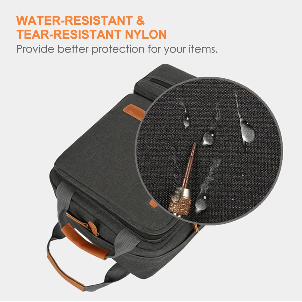 3pcs Backpack Set Women Men Laptop Backpack Shoulder Bag Small Pocket for Trave image 7