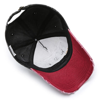 Korean Version Of The New Washed Letter Spring And Autumn Cap Men's And Women's image 10