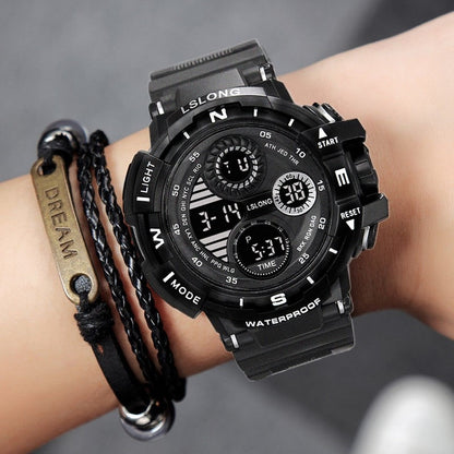 YIKAZE Black Digital Watch for Men Sports Watches Waterproof Outdoor Chronograp image 7