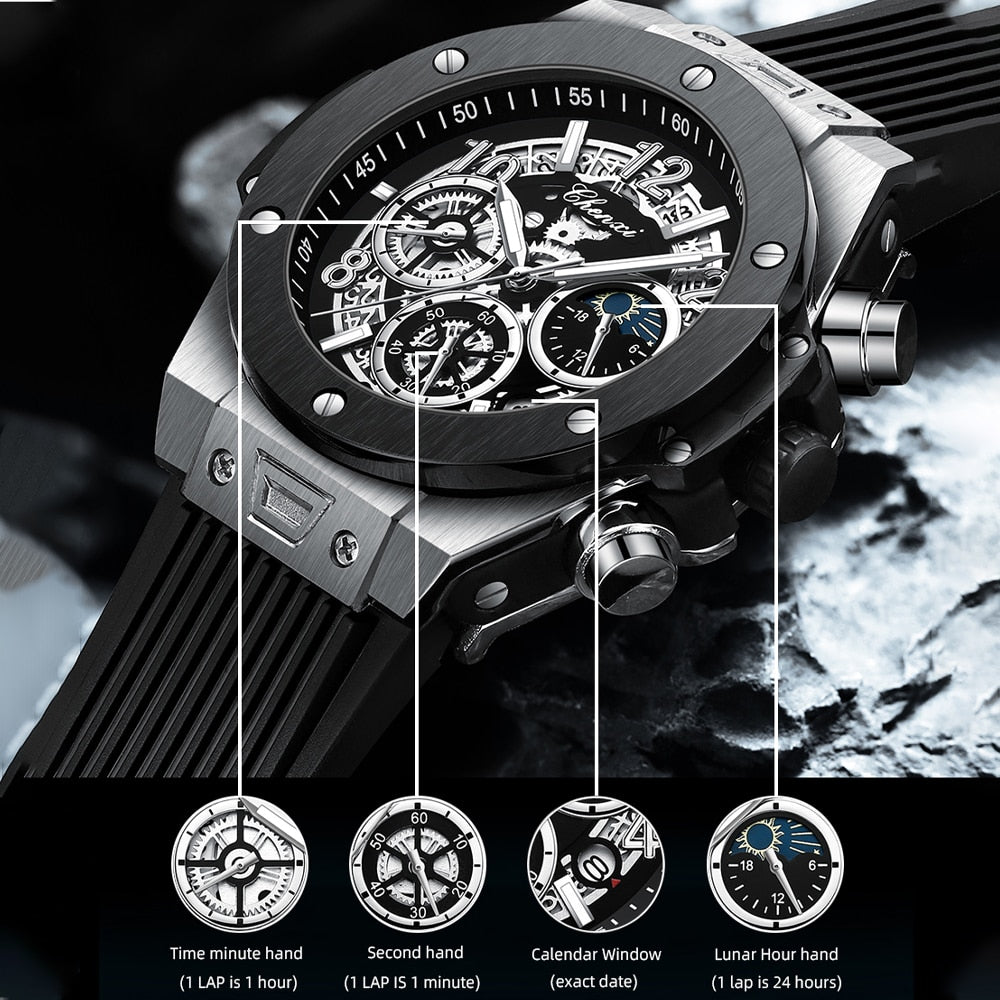 CHENXI Casual Sport Watches for Men Top Brand Luxury Military Waterproof Wrist  image 11
