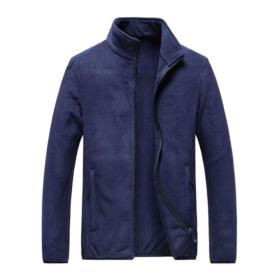 Men's's Lightweight Warm Zip Up Long Sleeve Soft Polar Fleece Jacket For Fall Win