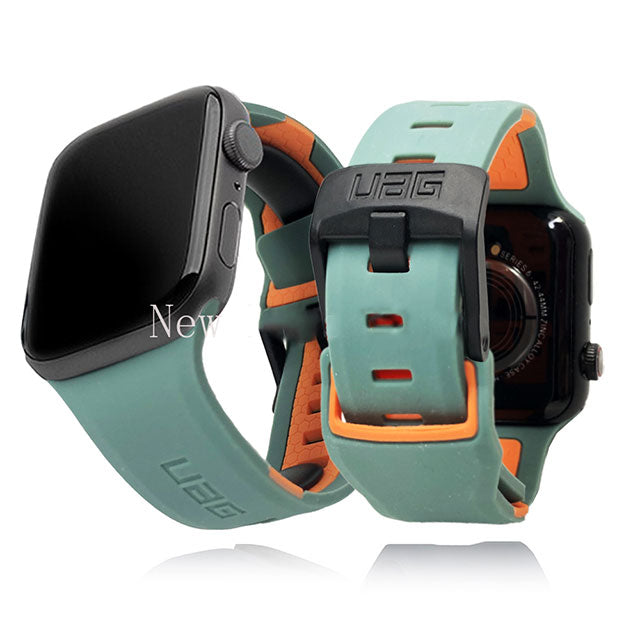 Silicone Strap for Apple watch Band 44mm 40mm 49mm 45mm 41mm UAG 42 watchband b image 7