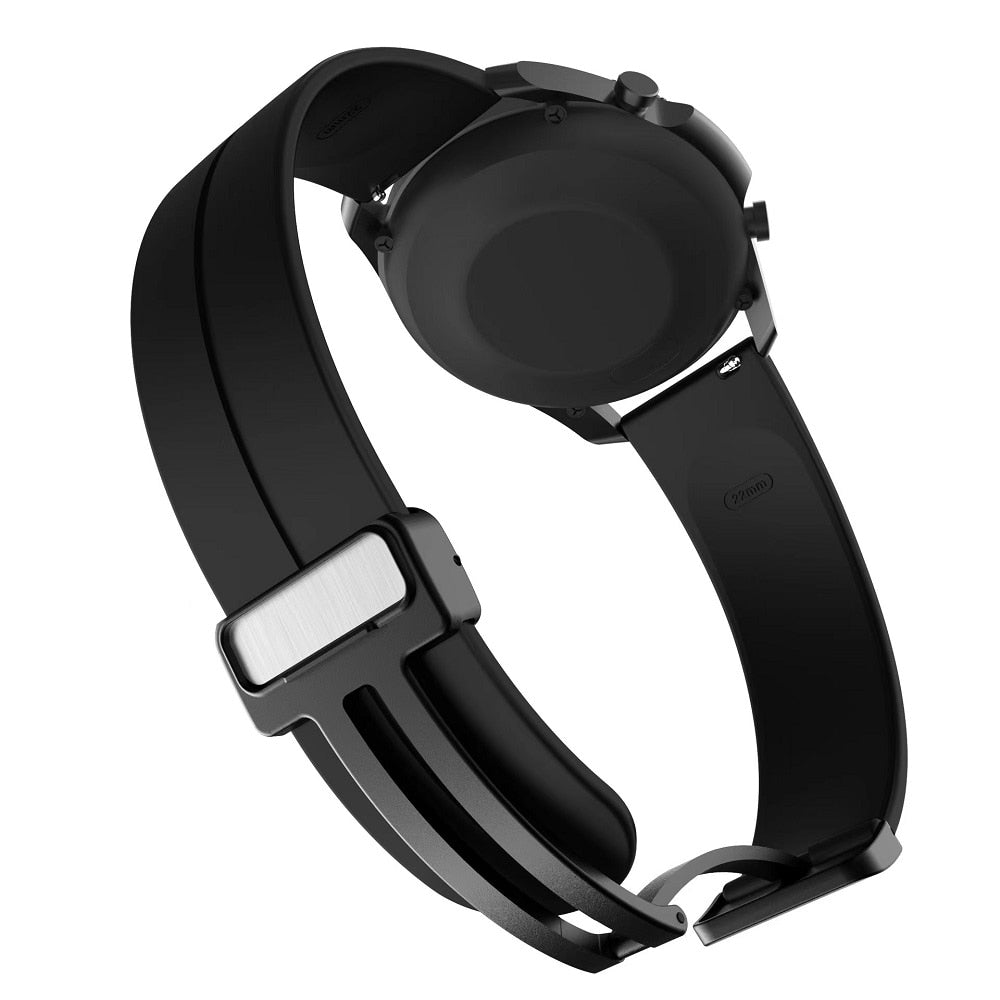 Magnetic Folding Buckle Band For HAYLOU RS4 Plus Silicone Strap For HAYLOU Sola image 8