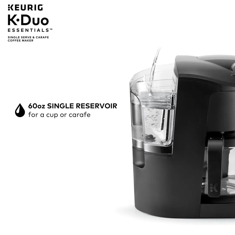 2023 New Keurig K-Duo Essentials Single-Serve K-Cup Pod Coffee Maker, Black image 1