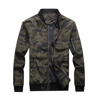 DIMUSI Spring Autumn Men's Camouflage Jackets Male Coats Camo Bomber Jacket Man image 2